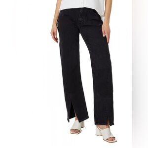 Abercrombie & Fitch Curve Love High-Rise 90s Relaxed Jeans in Black 27T